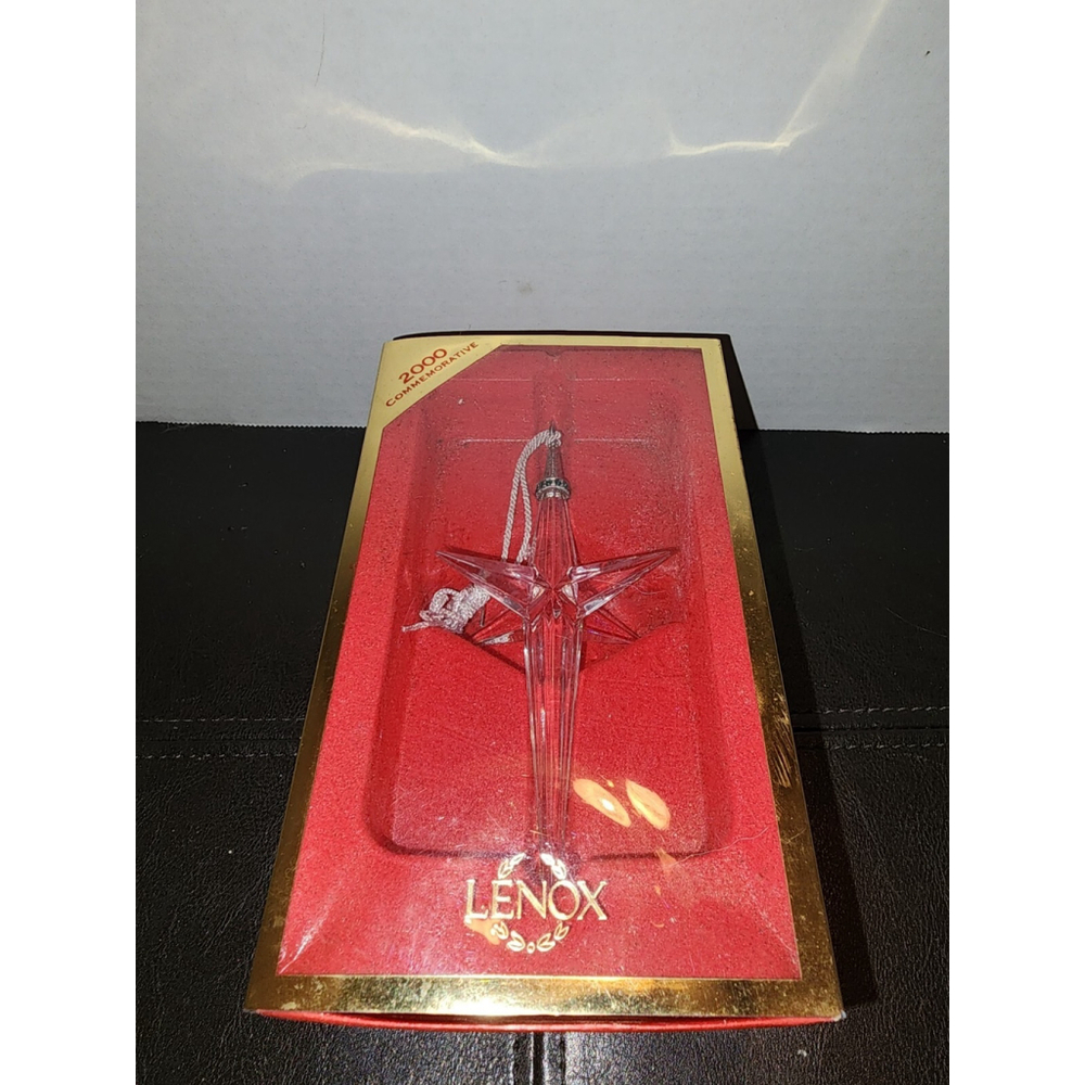 LENOX Pave Jewels Millennium Edition Star‎ Ornament In Box (Damaged)